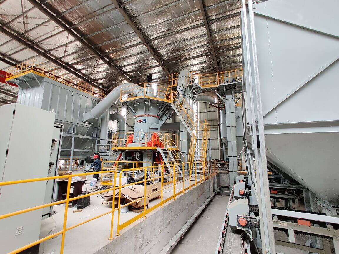 Process flow of water slag mill production line